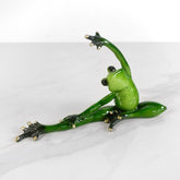 YOGA FROG FIGURINE LEG EXTD Figurine Decoration